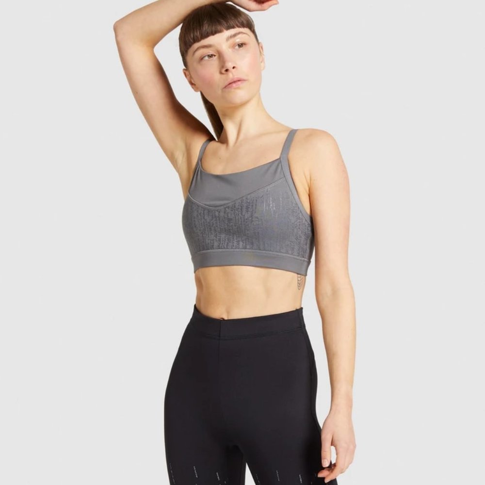 Gymshark Combat Sports Bra - Smokey Grey